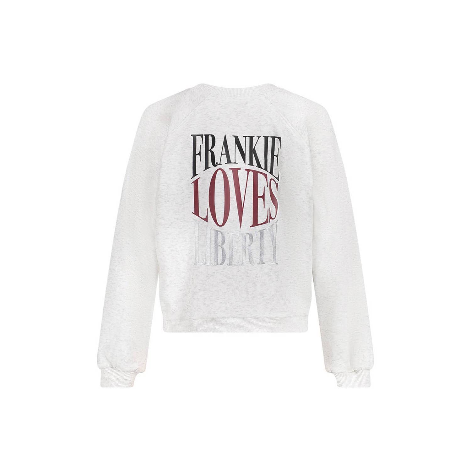 Frankie&Liberty boxy sweater met backprint ecru