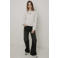 Frankie&Liberty boxy sweater met backprint - ecru