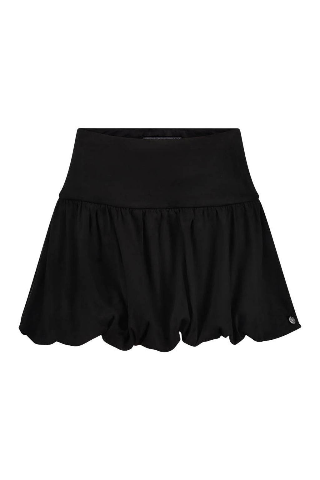 Zwarte meisjes Frankie&Liberty ballonrok gemaakt van polyester en met elastische tailleband