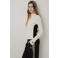 Frankie&Liberty aansluitende gebreide longsleeve - crème