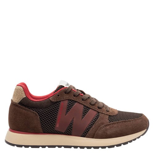Woden Ronja Icon suède leren sneakers bruin