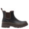 Woden live warm waterproof rubber regenlaarzen met profielzool - zwart/bruin