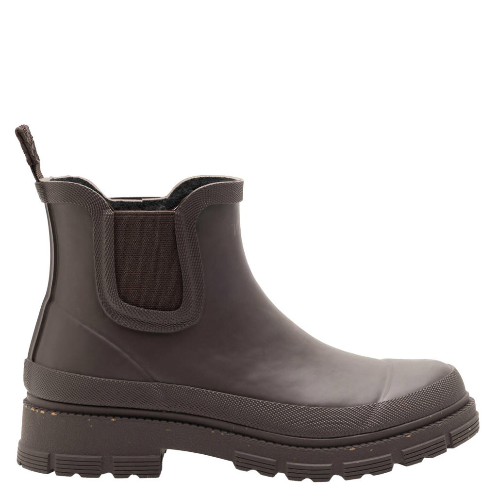 Woden Live warm waterproof regenlaarzen met profielzool - grijsbruin