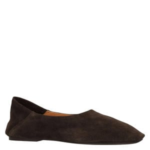suède ballerina's bruin
