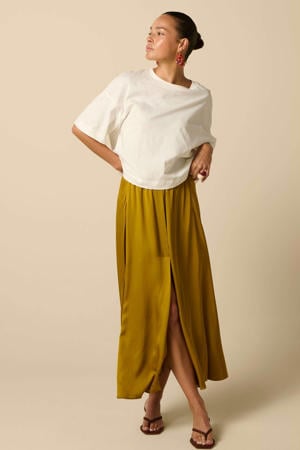 viscose maxi rok - geel