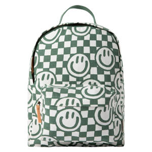 katoenen rugzak met print - groen/wit