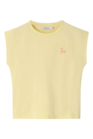 T-shirt lichtgeel