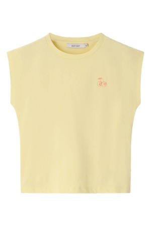 T-shirt lichtgeel