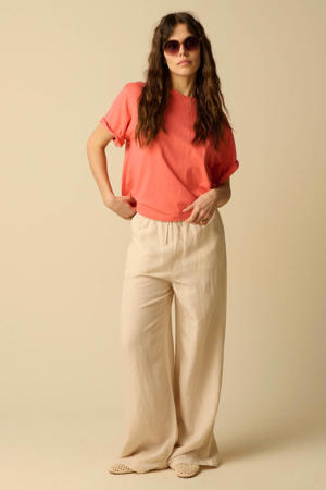 wide leg broek - lichtroze