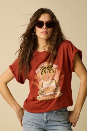 T-shirt - donkerrood