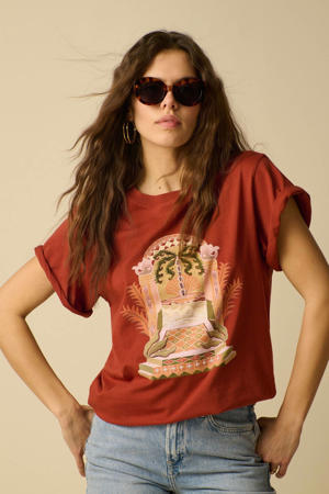 T-shirt - donkerrood