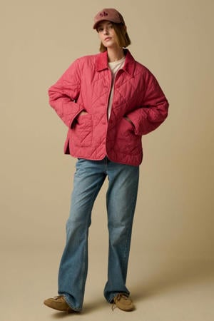 katoenen tussenjas - roze