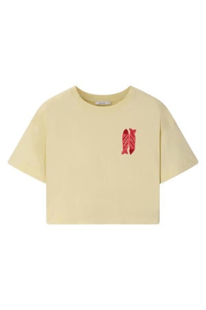T-shirt - lichtgeel