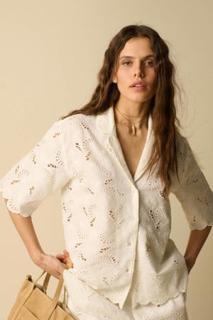 broderie blouse - wit