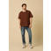 Sissy-Boy regular T-shirt donkerbruin