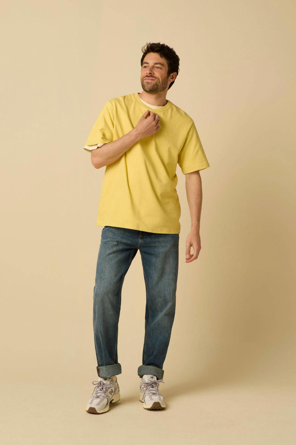 Sissy-Boy regular T-shirt geel