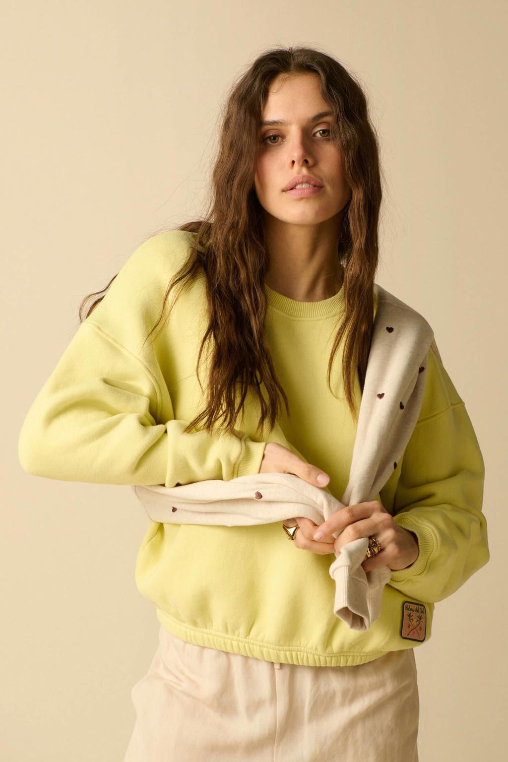 Sissy-Boy katoenen sweater - lichtgeel