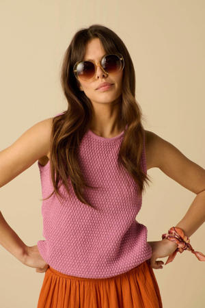 katoenen top - roze