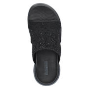 thumbnail: Skechers Go Walk Flex slippers met strass steentjes zwart
