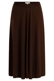 thumbnail: Yest Curve midi rok plooirok donkerbruin