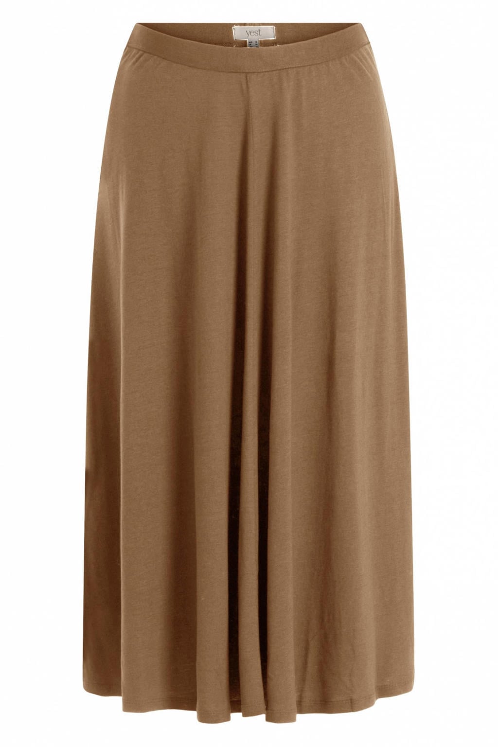 Yest Curve midi rok plooirok taupe
