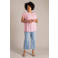 Yest Curve T-shirt lichtroze