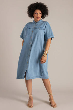 blousejurk light blue denim