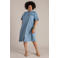 Yest Curve blousejurk light blue denim