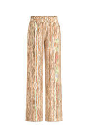 thumbnail: Yest high waist gestreepte broek taupe