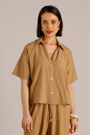 blouse camel