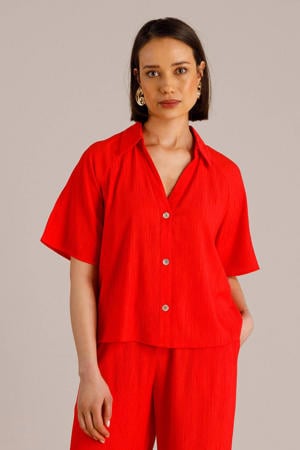 blouse rood