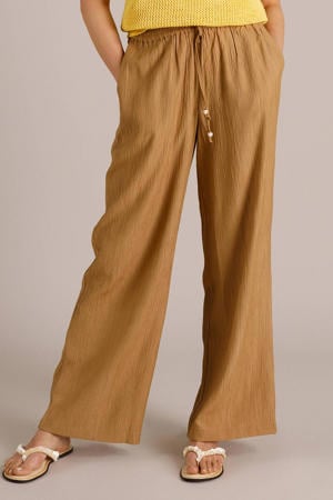 high waist broek taupe