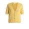 Yest gebreid vest geel