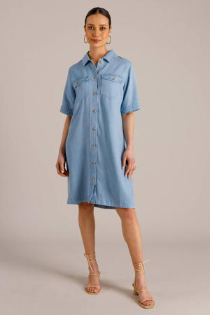 blousejurk light blue denim