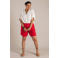 Yest Curve regular high waist casual short met linnen rood