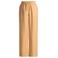 Yest Curve straight high waist broek met linnen oranje