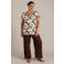 Yest Curve bootcut high waist casual broek donkerbruin