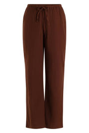 thumbnail: Yest Curve bootcut high waist casual broek donkerbruin