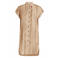 Yest Curve gestreepte blousejurk taupe