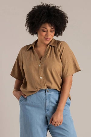 blouse taupe