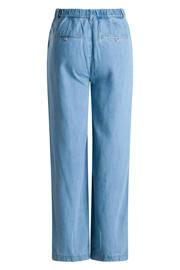 thumbnail: Yest Curve wide leg high waist broek light blue denim