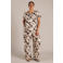Yest Curve regular high waist gebloemde broek ecru
