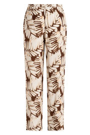 thumbnail: Yest Curve regular high waist gebloemde broek ecru