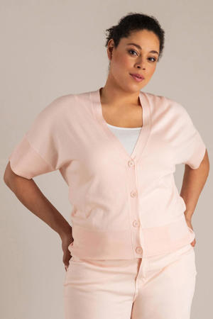 sweatvest lichtroze