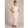 Yest Curve bootcut high waist broek lichtroze