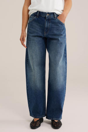 barrel jeans dark blue denim