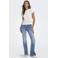 ONLY Onlsia Low Waist Pco Pleat Flared Dnm flared jeans - middelblauw