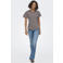 ONLY gestreepte top - bruin