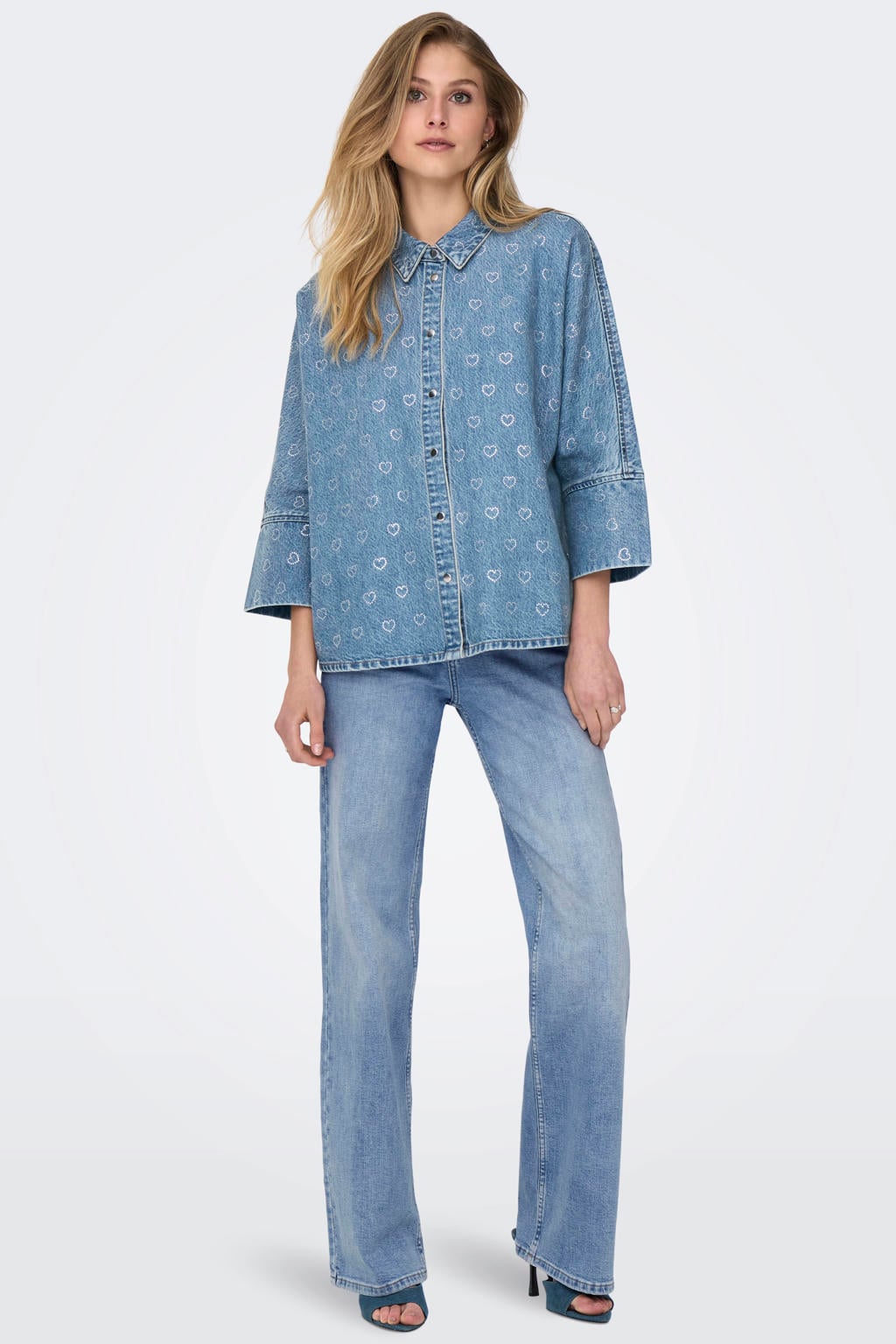 ONLY ONLHANNAH high waist wide leg jeans