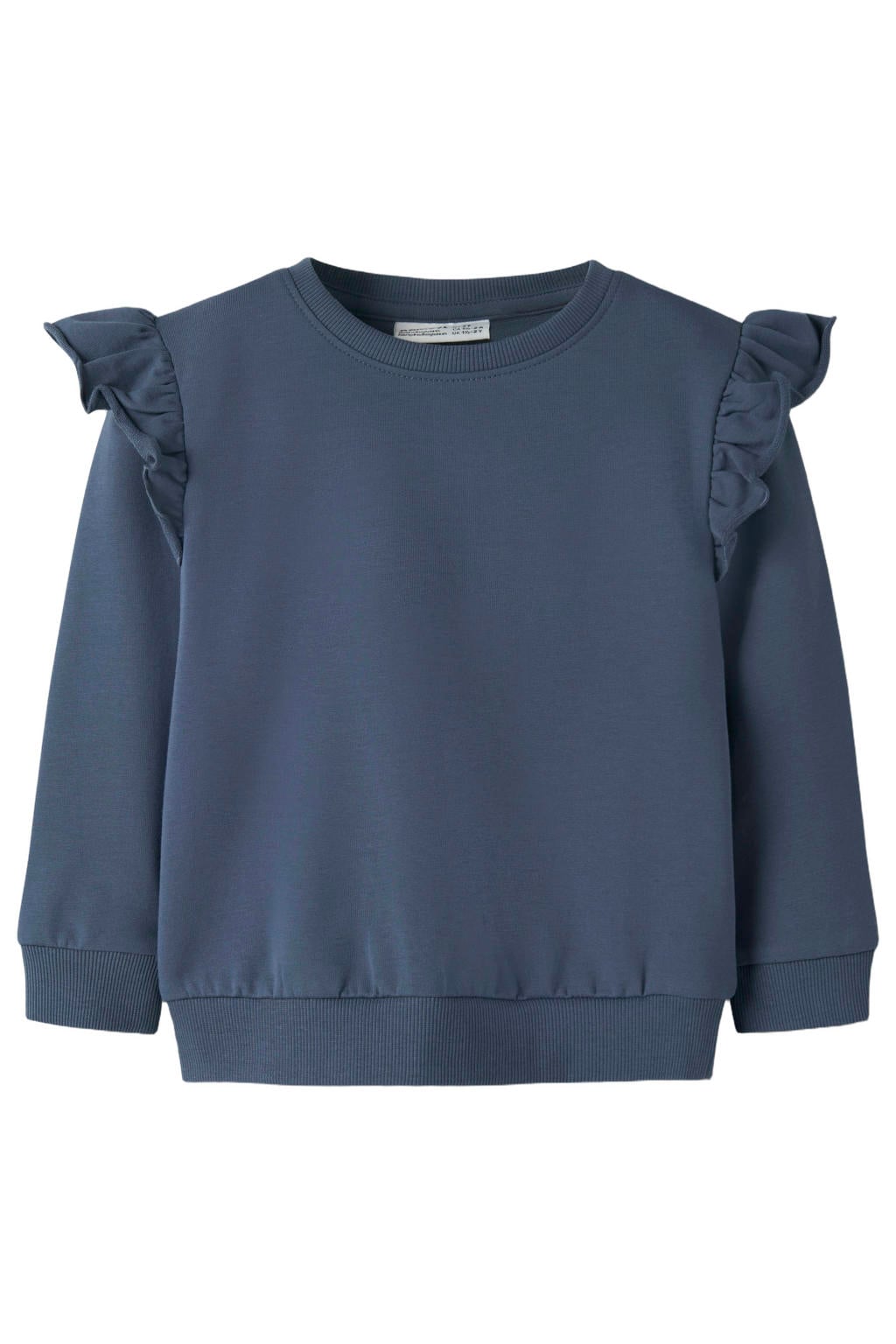 NAME IT MINI sweater met ruches - blauw